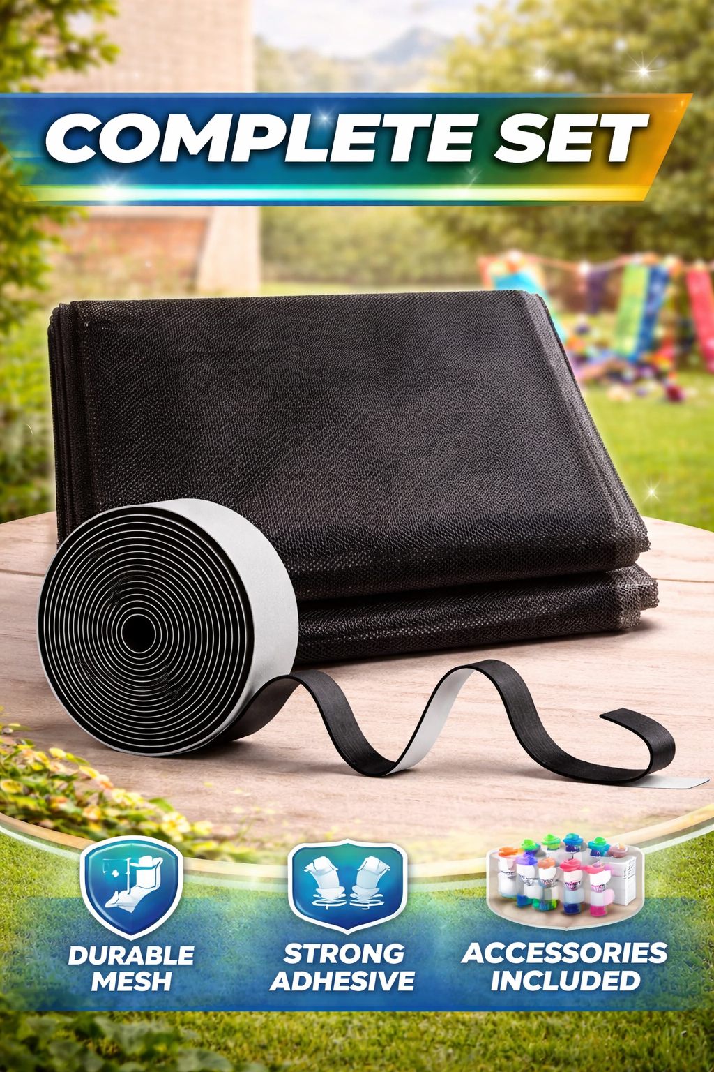 Magnetic Screen Door – Keep Bugs Out Instantly (Custom Fit)